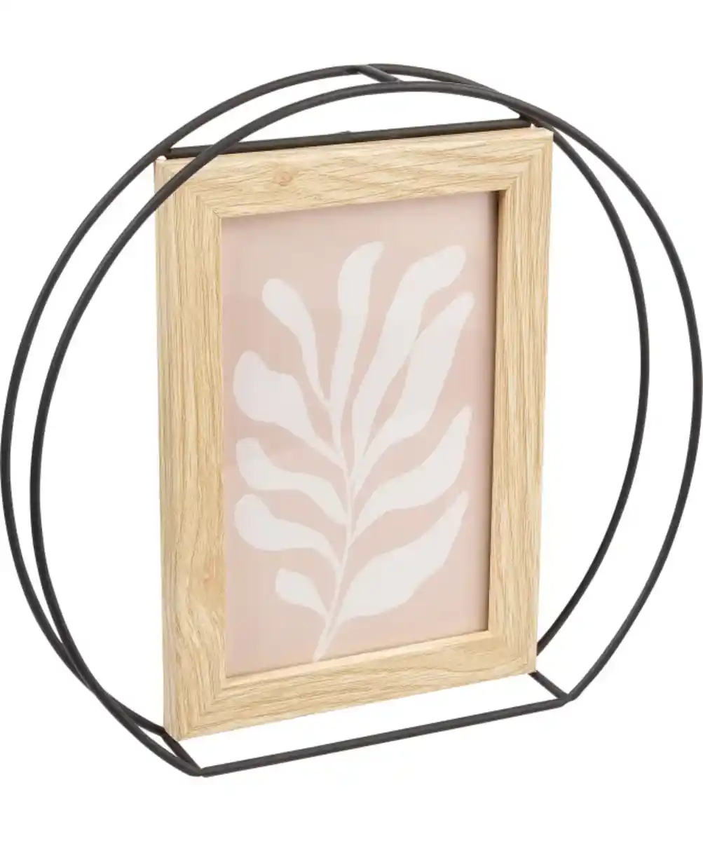 Bild 1 von Bilderrahmen mit Metallkreis, schwarz