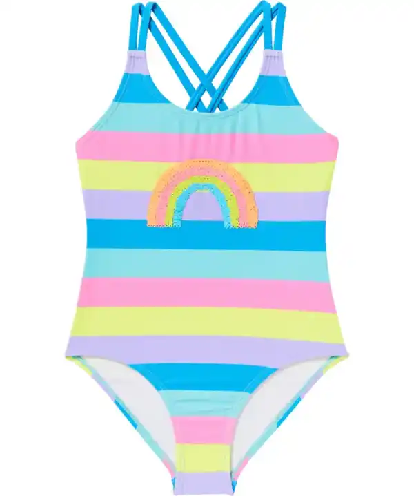 Bild 1 von Badeanzug Regenbogen, türkis