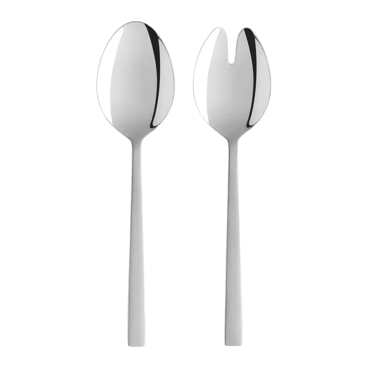 Bild 1 von Salatbesteck Kiki Edelstahlfarben, 2-teilig, Edelstahlfarben