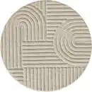 Bild 1 von Hochflorteppich Boho Beige Ø ca. 160cm, Beige
