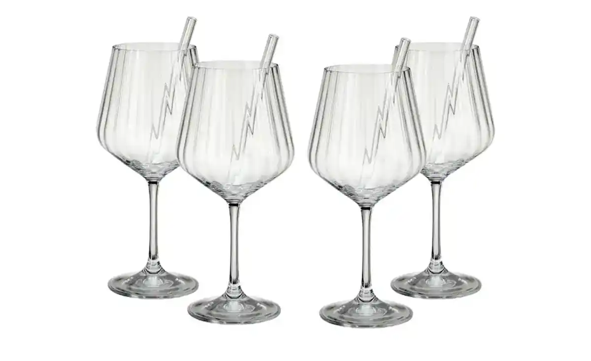 Bild 1 von Nachtmann Gin & Tonic Gläser mit Glastrinkhalmen 4er Set Tastes Good