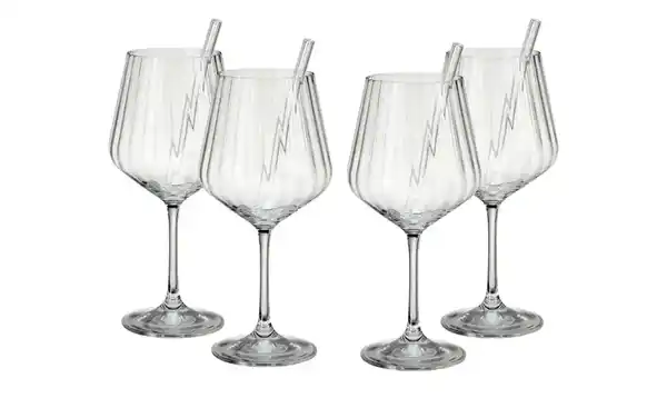 Bild 1 von Nachtmann Gin & Tonic Gläser mit Glastrinkhalmen 4er Set Tastes Good