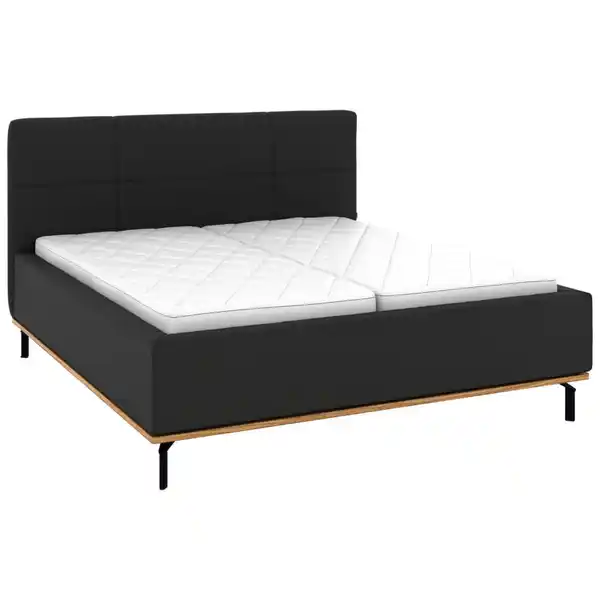 Bild 1 von Musterring Polsterbett, Anthrazit, Textil, Birke, Buche, massiv, H2 + H3, Höhe ca. 20 cm, 160x200 cm, Reach, atmungsaktiv,Bettkasten, Lattenrost, Matratze, in verschiedenen Größen erhältlich,Mitt