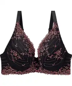 Ungepolsterter Bügel-BH, schwarz