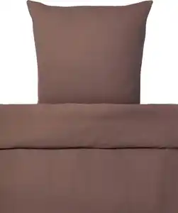 Musselin-Bettwäsche, braun