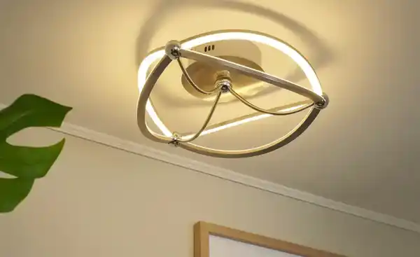 Bild 1 von Trio LED-Deckenleuchte, Nickel-matt, geschwungen Charivari