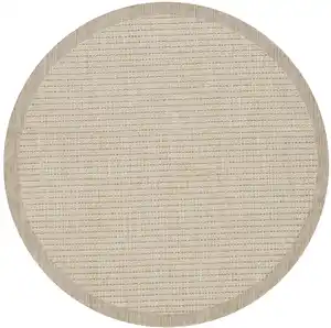 Outdoorteppich Giza Beige Ø ca. 200cm, Beige