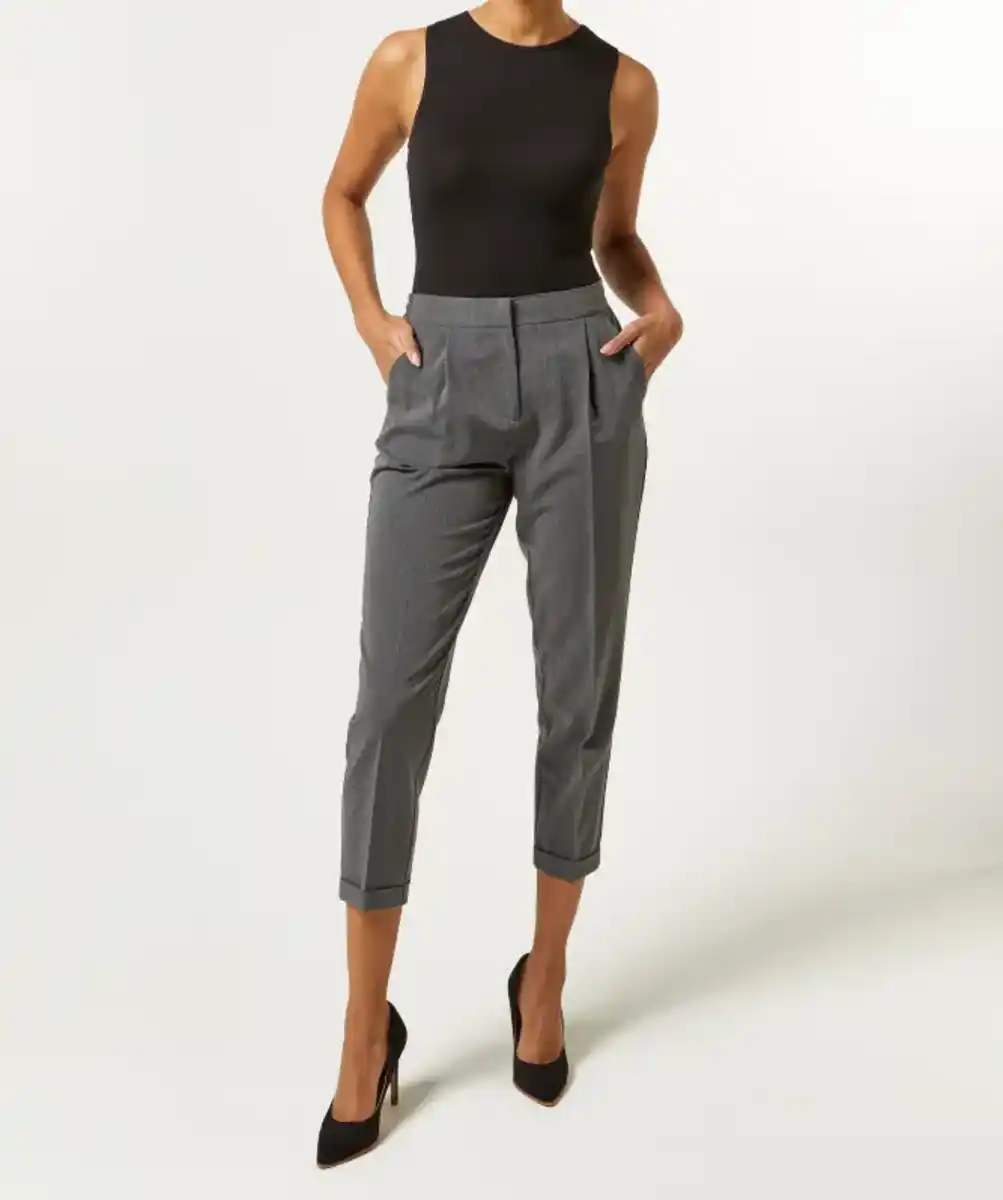 Bild 1 von Graue Anzughose, grau melange