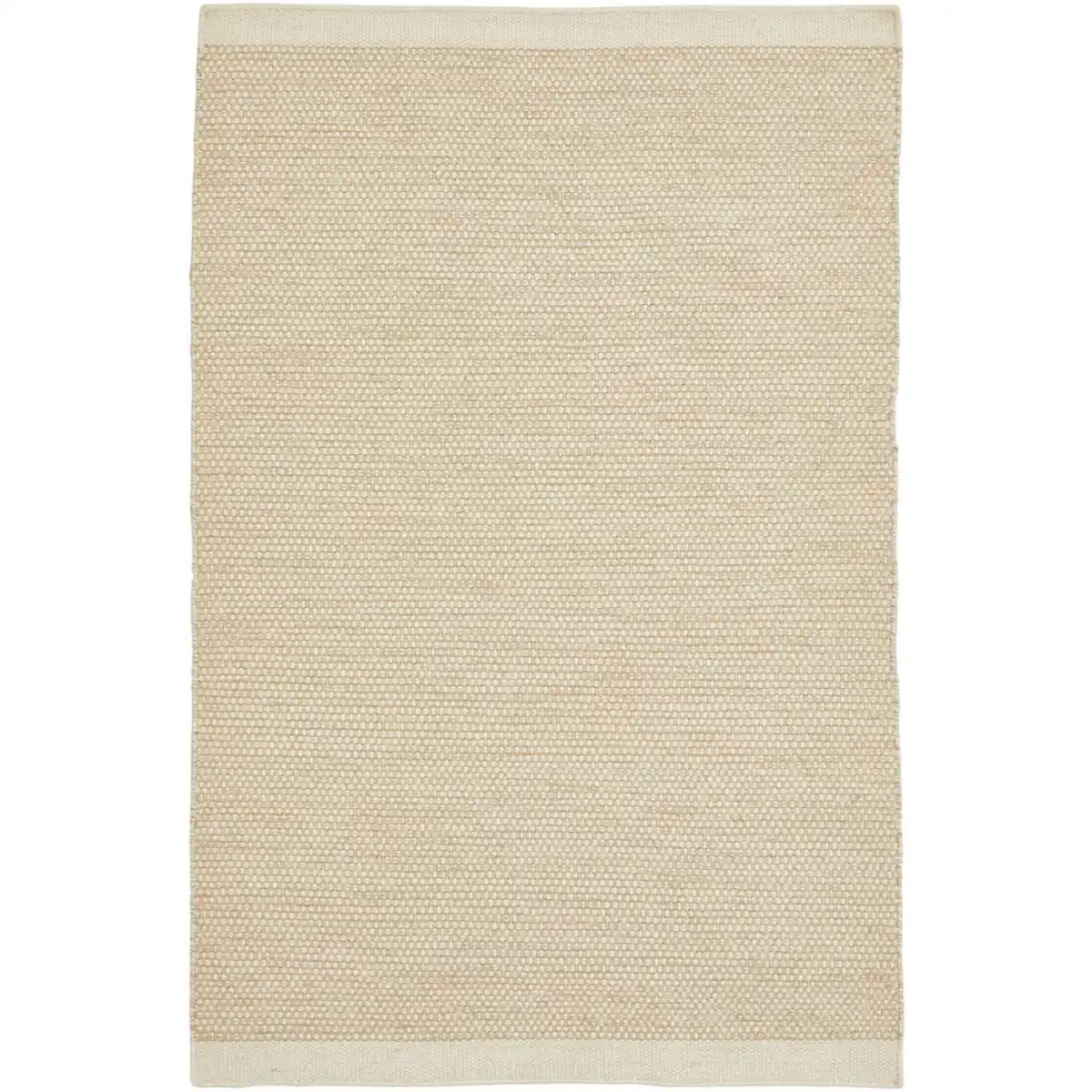 Bild 1 von Novel Flachwebeteppich, Beige, Textil, Uni, rechteckig, 200x290 cm, Handmade in India, für Fußbodenheizung geeignet, in verschiedenen Größen erhältlich, waschbar, reißfest, leicht zusammenrollb
