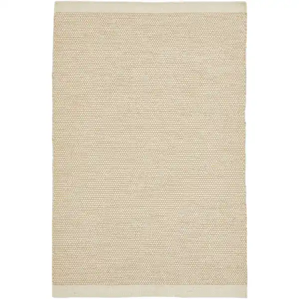 Bild 1 von Novel Flachwebeteppich, Beige, Textil, Uni, rechteckig, 200x290 cm, Handmade in India, für Fußbodenheizung geeignet, in verschiedenen Größen erhältlich, waschbar, reißfest, leicht zusammenrollb