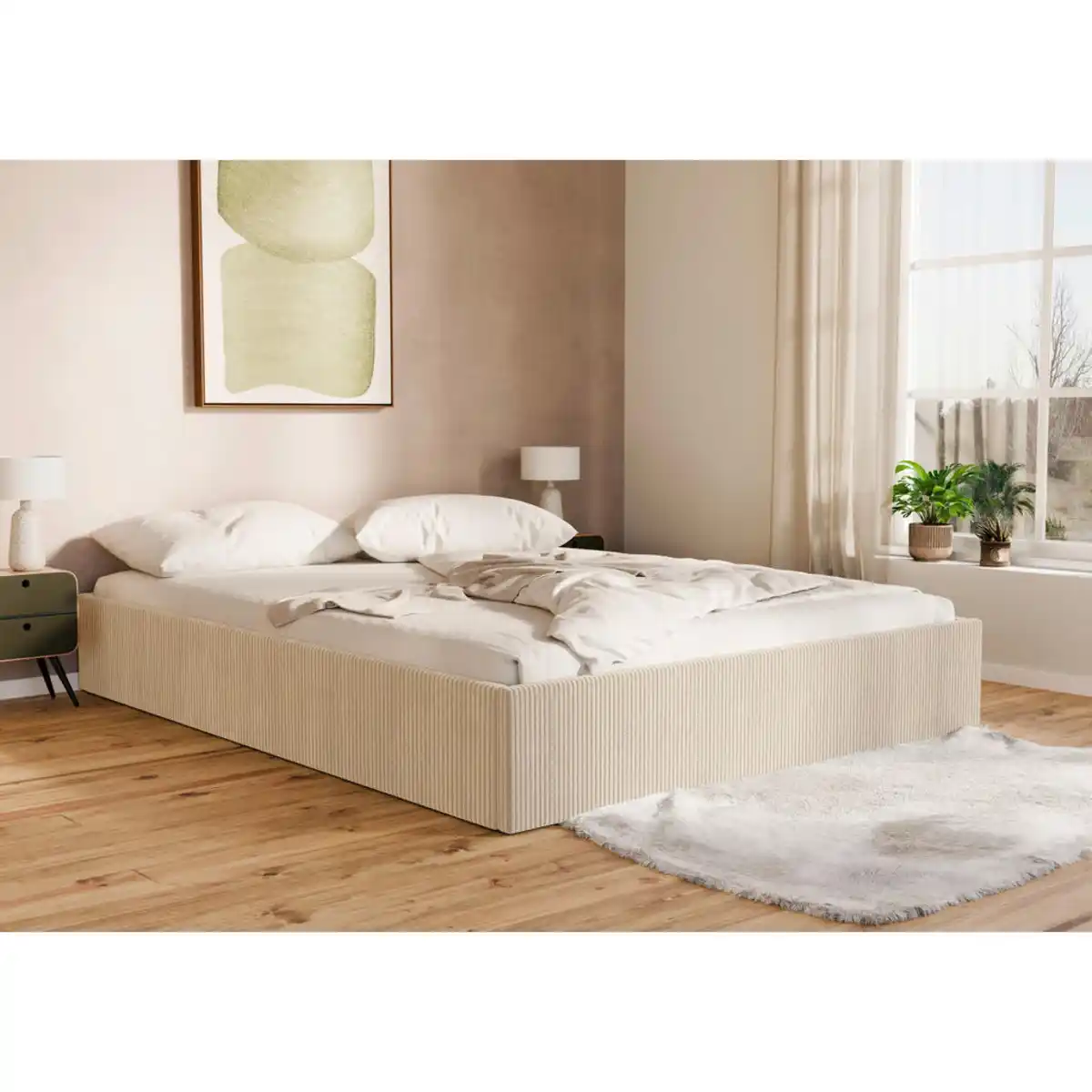 Bild 1 von Boxxx Polsterbett, Creme, Holz, Metall, Birke, Schichtholz, 140x200 cm, Bettkasten, in verschiedenen Größen erhältlich, Schlafzimmer, Betten, Polsterbetten