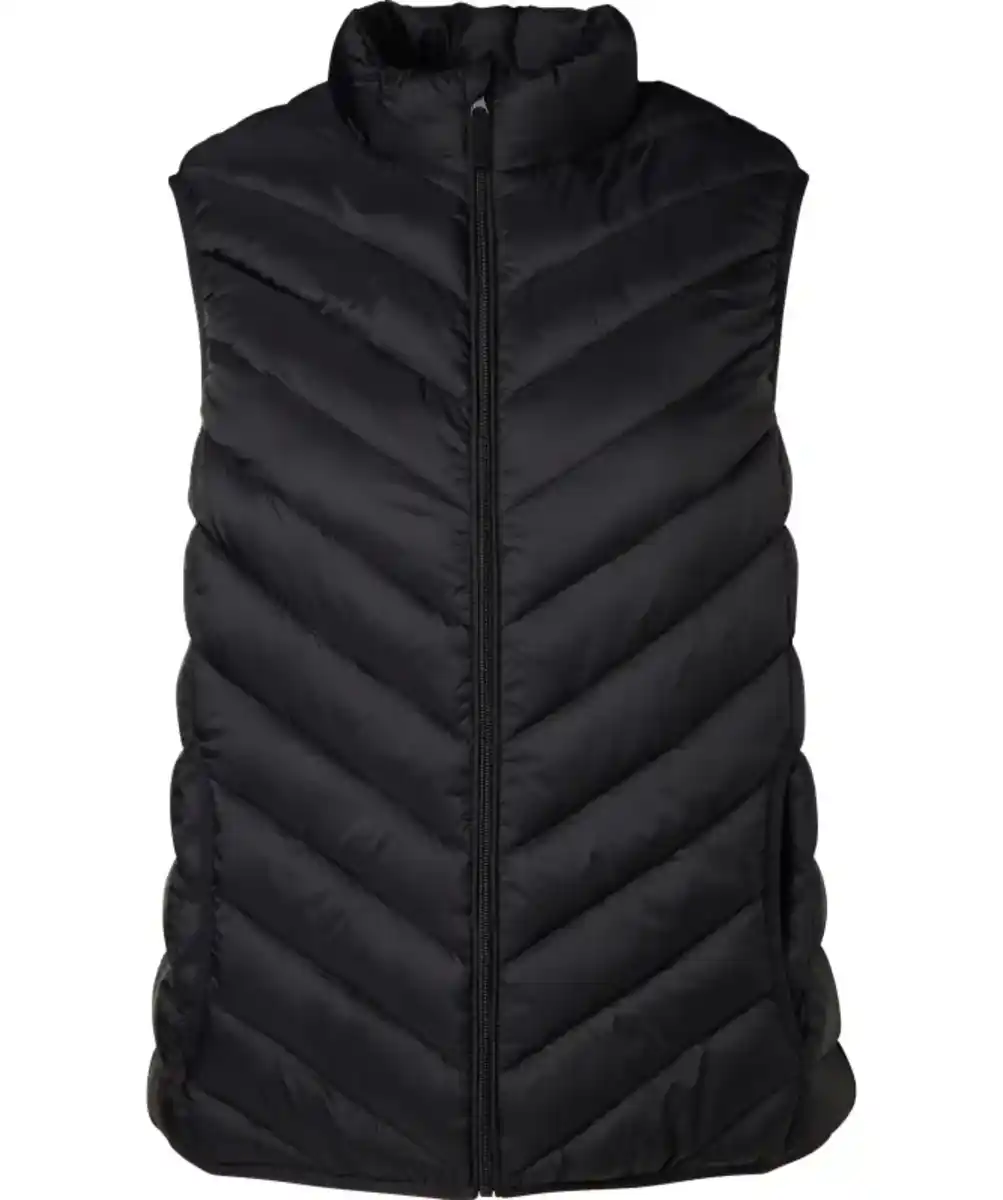 Bild 1 von Steppweste mit Stehkragen, schwarz