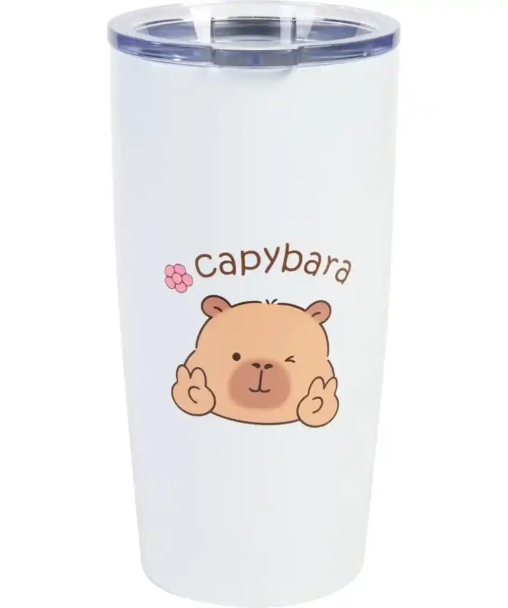 Bild 1 von Isolierbecher Capybara, weiß