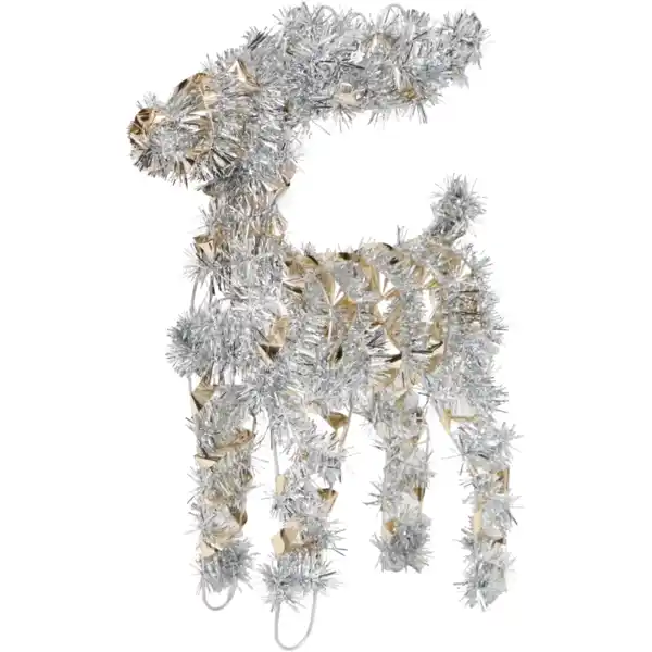 Bild 3 von Lamettarentier mit LED-Beleuchtung