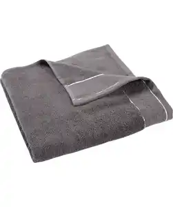 Duschtuch mit metallisiertem Garn, grau