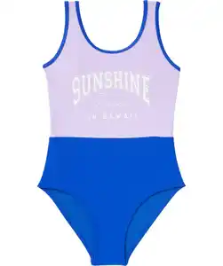 Badeanzug Colour-Blocking, lila