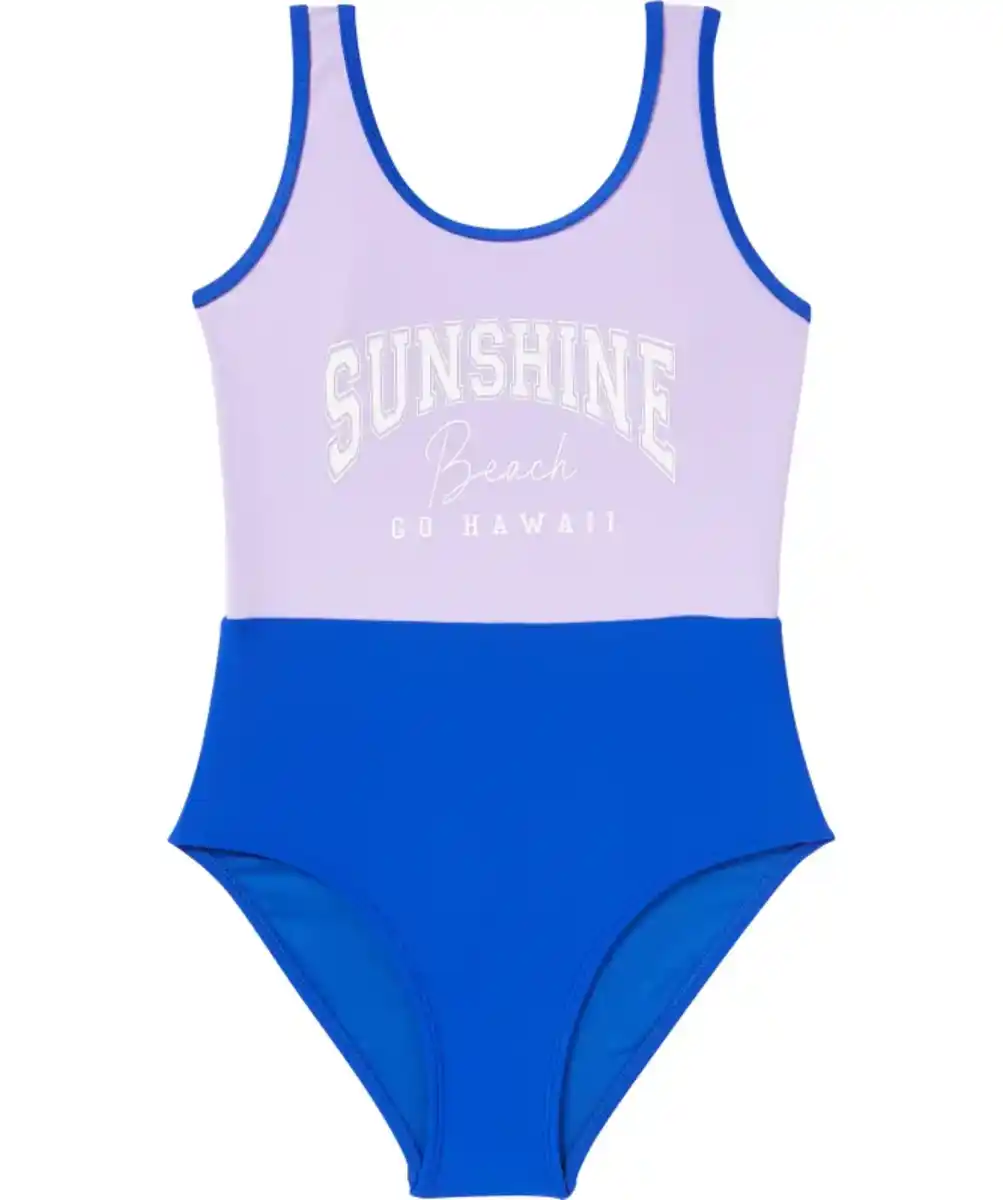 Bild 1 von Badeanzug Colour-Blocking, lila