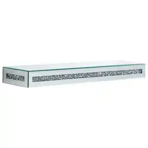 Xora Wandboard, Silber, Glas, Holzwerkstoff, 70x6x16 cm, Wohnzimmer, Regale, Wandboards