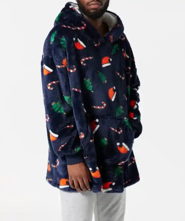 Bild 1 von Fleece-Hoodie Weihnachten, dunkelblau