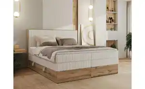 Boxspringbett mit Bettkasten Wood Classic King