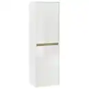 Bild 1 von Musterring Midischrank, Weiß, Eiche, Glas, 2 Fächer, 38.3x127x33 cm, Made in Germany, individuell planbar, Badezimmer, Badezimmerschränke, Midischränke