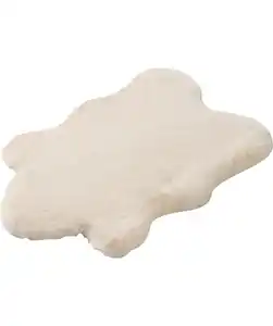 Teppich aus Kunstfell, offwhite