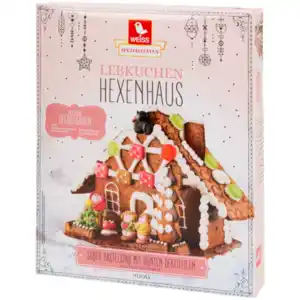Weiss Lebkuchenhäuschen