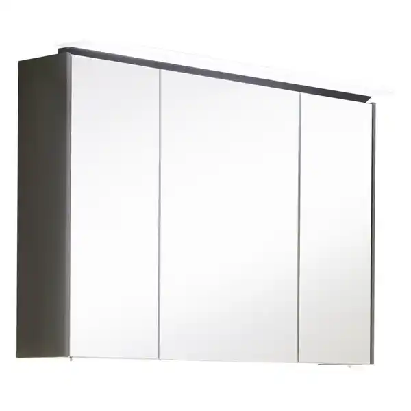 Bild 1 von Novel Spiegelschrank Nv.072, Eiche, Metall, 6 Fächer, F, 92x66.4x17.2 cm, Goldenes M, Made in Germany, Badezimmer, Badezimmerspiegel, Spiegelschränke, F