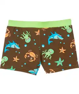 Badehose Meerestiere, Khaki