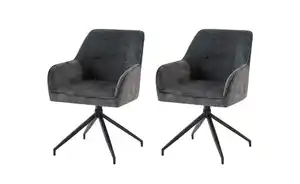 by Living Armlehnenstuhl 2er-Set extra breite Sitzschale Jacky