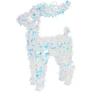 Lamettarentier mit LED-Beleuchtung