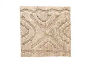 HOCHFLORTEPPICH TRONDHEIM, Weiß, Beige