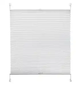 Plissee Light Weiß ca. 120x130cm, Weiß