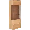 Bild 1 von Valnatura Vitrine, Eiche, Metall, Wildeiche, massiv, 5 Fächer, 70.7x196.2x40.9 cm, Made in Germany, umfangreiches Zubehör erhältlich, in verschiedenen Holzarten erhältlich, Wohnzimmer, Wohnwände