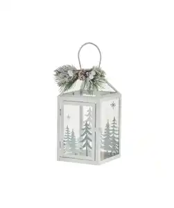 Laterne Weihnachten, weiß
