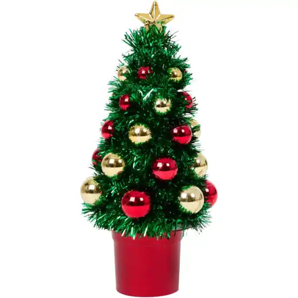 Bild 2 von Künstlicher Mini-Weihnachtsbaum mit Kugeln