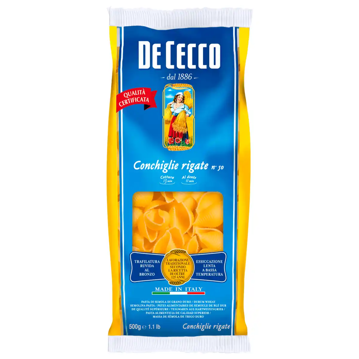 Bild 1 von De Cecco Conchiglie Rigate Nr.50 500g