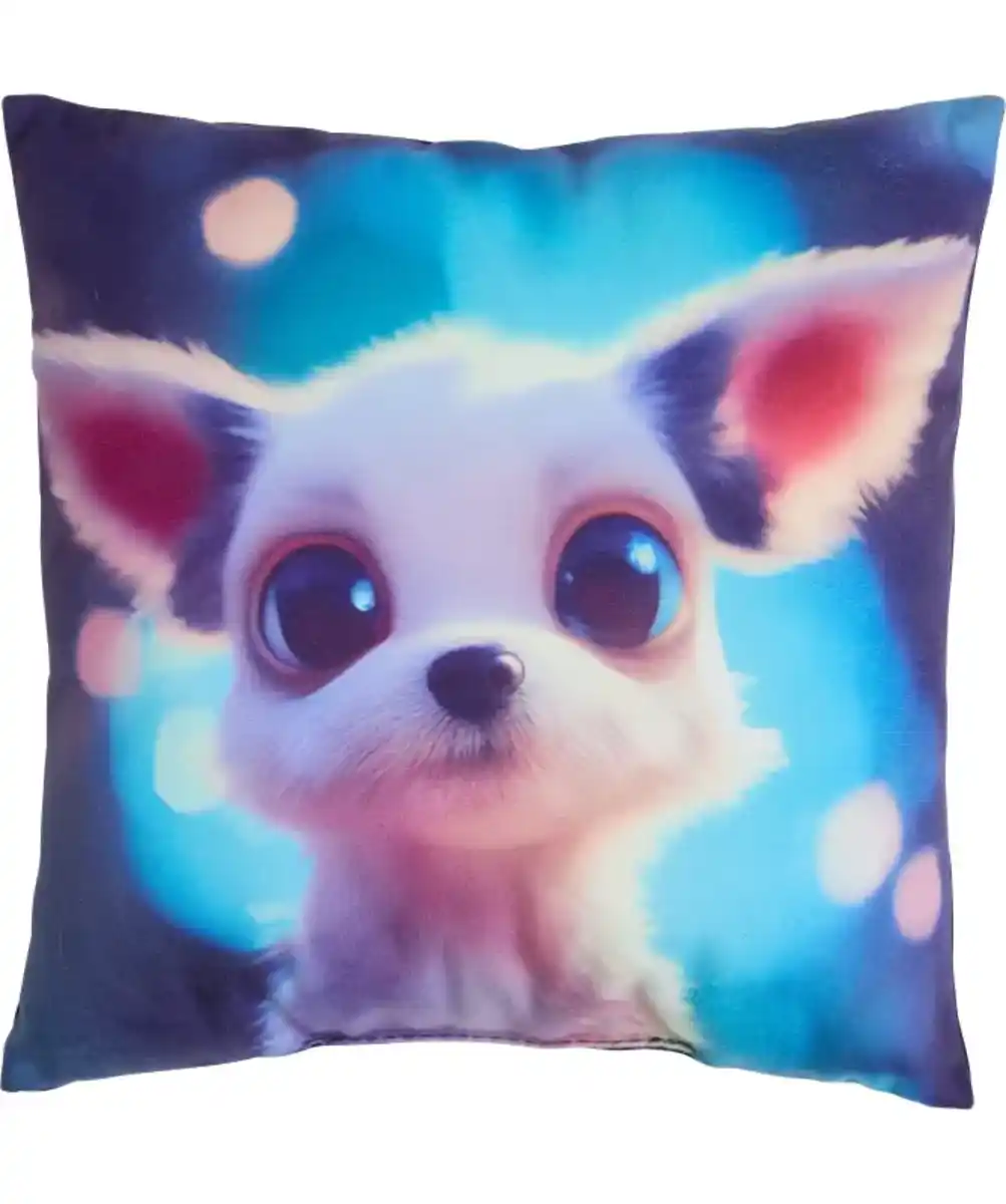 Bild 1 von Kissen mit Tiermotiv, schwarz bedruckt