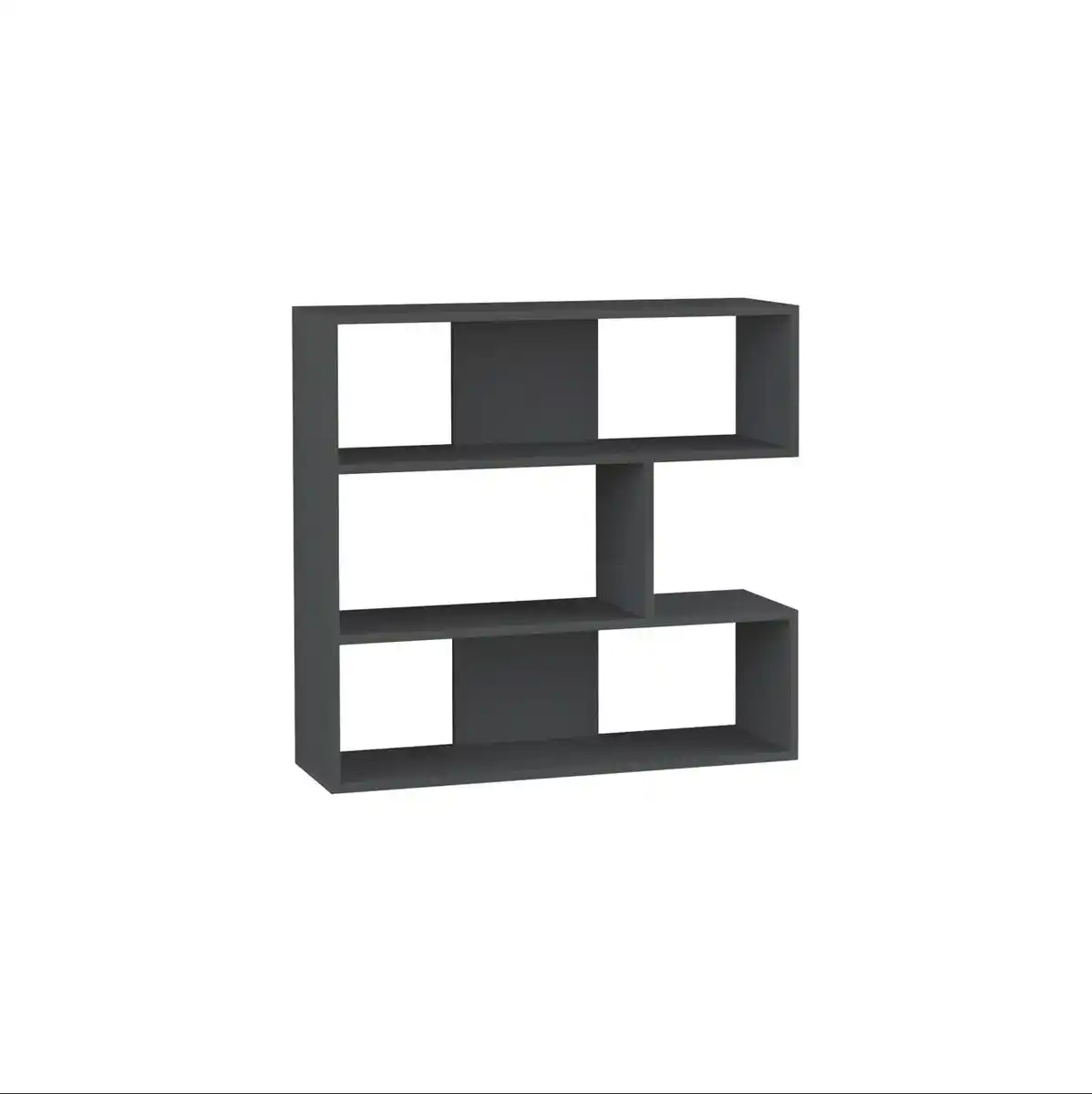 Bild 1 von Bücherregal Molly ca. 94x89x30 cm Anthrazit, Anthrazit
