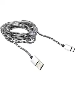 Lade- und Datenkabel, silber