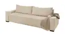 Bild 1 von Schlafsofa Cord beige mit Bettkasten Federkern 240 cm - TRIER