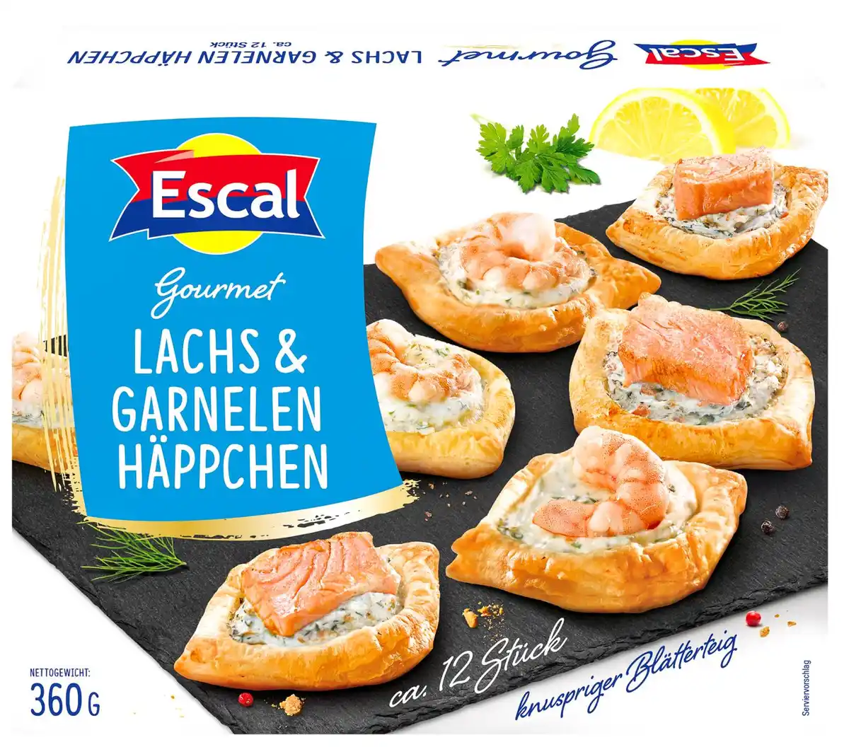 Bild 1 von ESCAL Aperitif-Häppchen Lachs & Garnelen, 12 St. = 360-g-Packg.