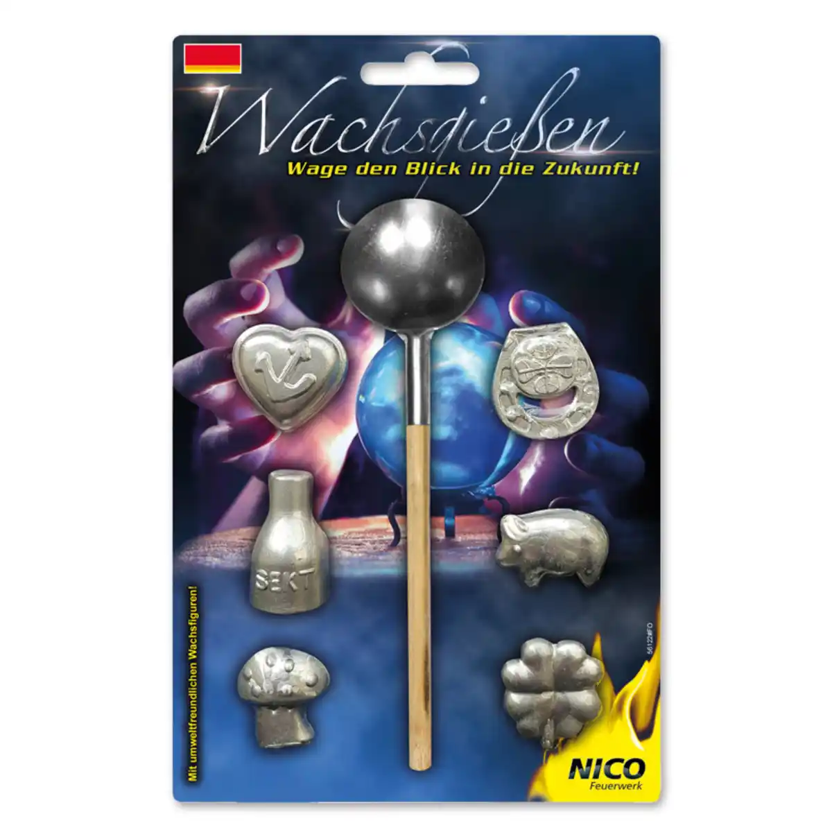 Bild 1 von Nico Feuerwerk Silvester-Wachsgießen