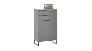 Bad Unterschrank grau - Evoke Eiche 60 cm - 2 Schubladen - DALIA