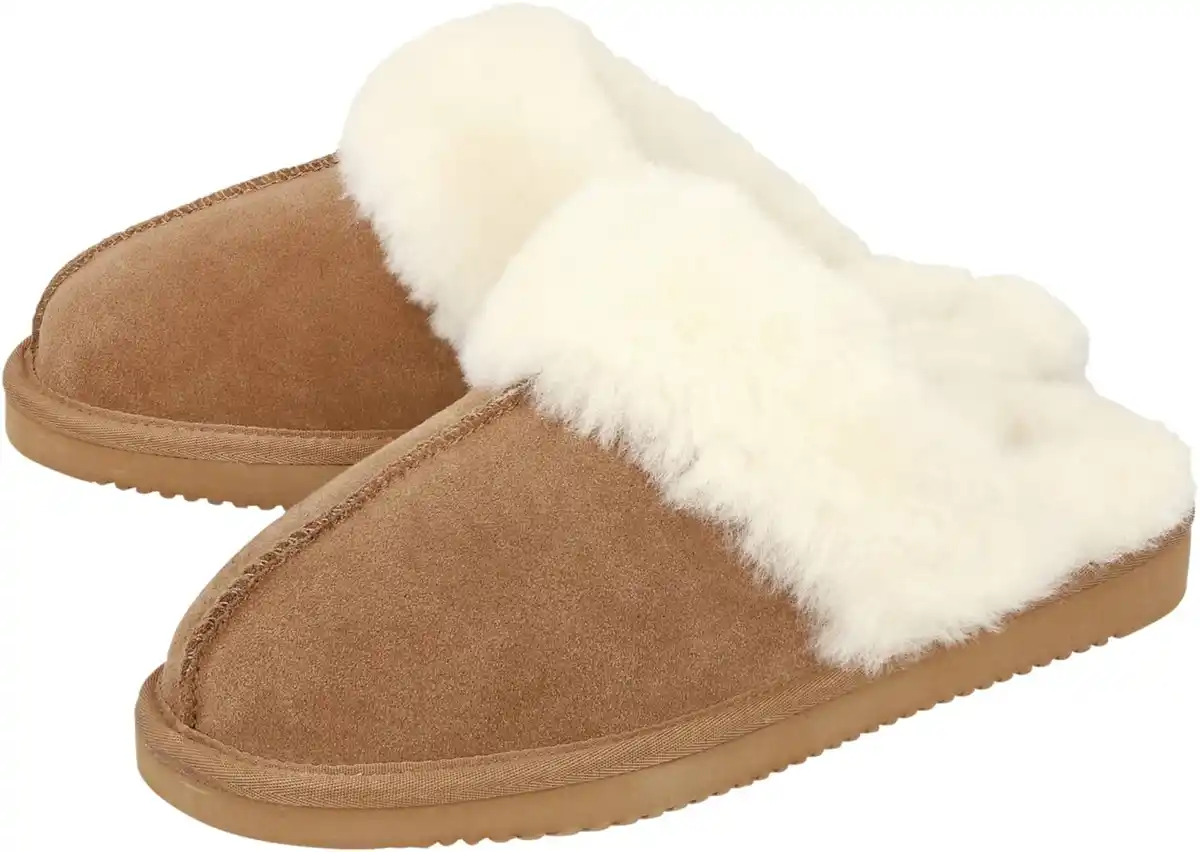 Bild 2 von OYANDA® Damen-Lammfellhausschuhe, Paar