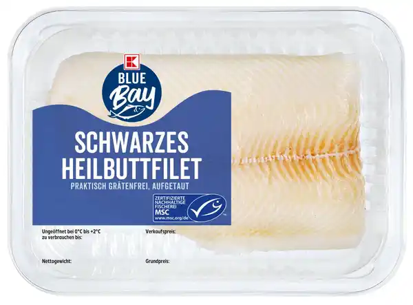 Bild 1 von K-BLUE BAY Schwarzes Heilbuttfilet, kg