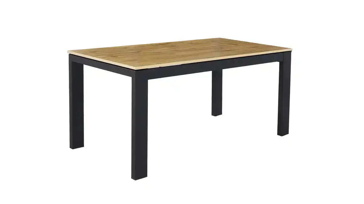 Bild 1 von Esstisch 160 x 90 cm ausziehbar Wildeiche - BELIA