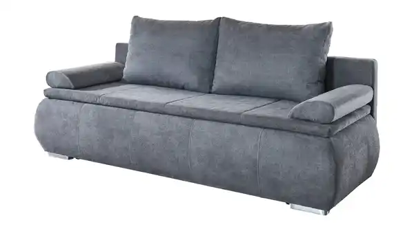 Bild 1 von Schlafsofa grau Bettkasten Dauerschläfer Federkern 207 cm - LENON