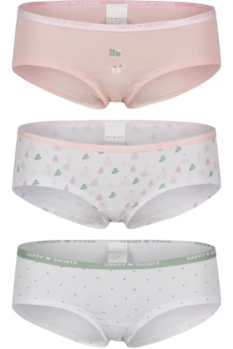 Bild 4 von HAPPY SHORTS Damen-Hipster, 3-St.-Packg.