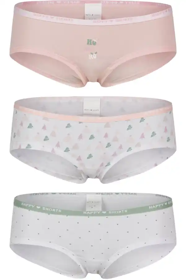 Bild 4 von HAPPY SHORTS Damen-Hipster, 3-St.-Packg.